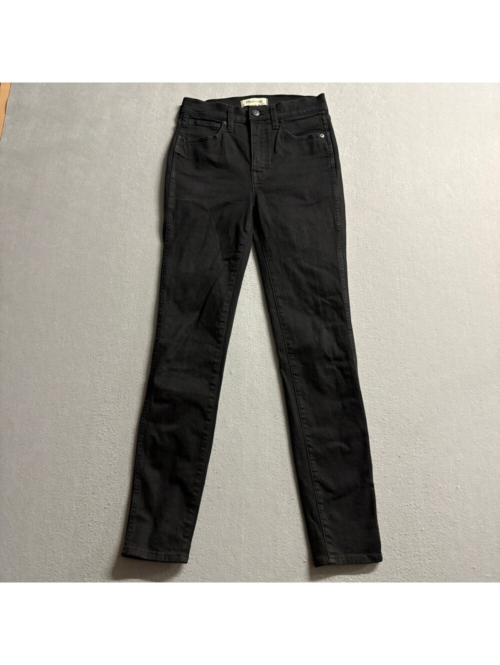Madewell 10 High-Rise Skinny Jeans Womens Size 24 Black Denim